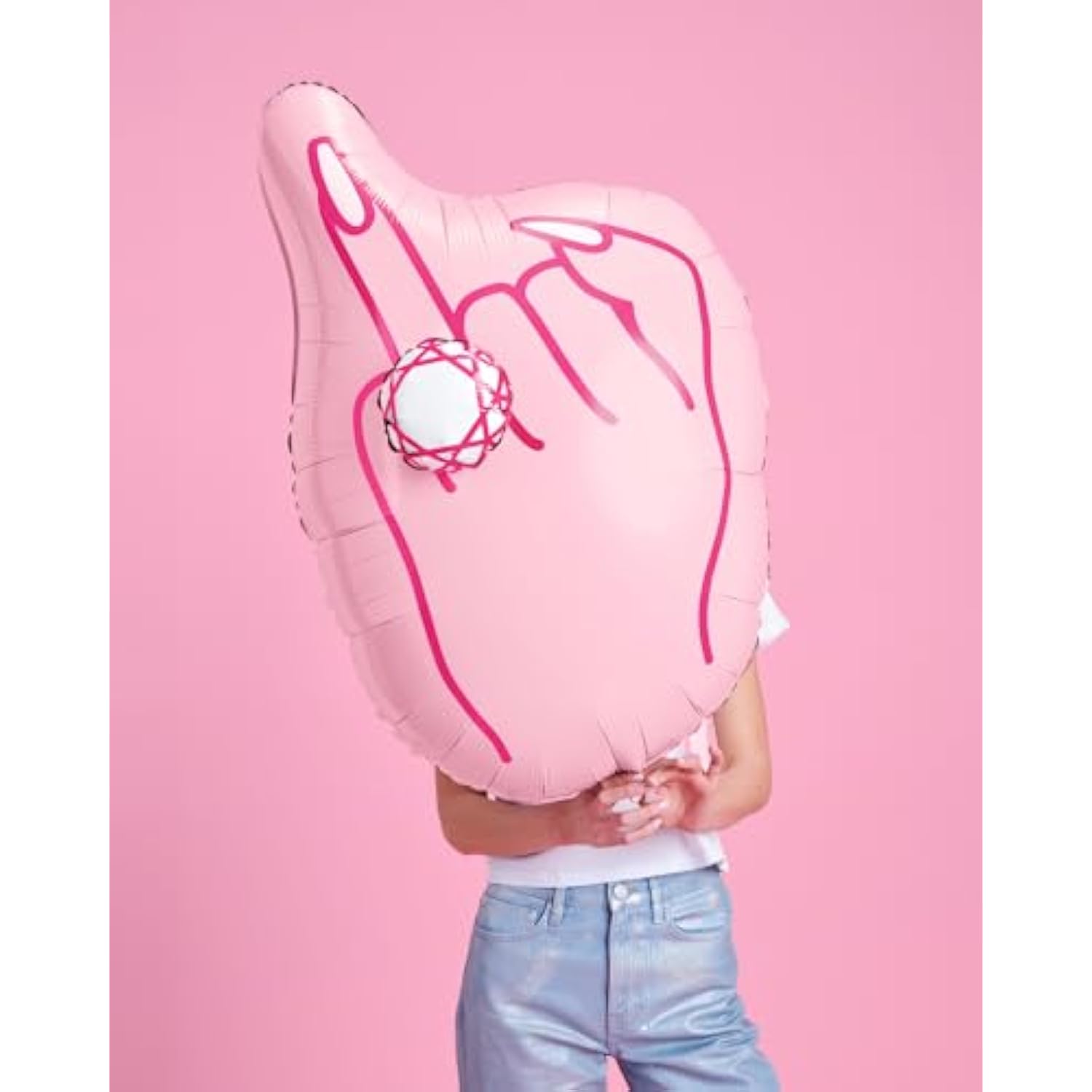 Bachelorette Party Decorations 3D Ring Finger Balloon - 1 Pc, 40 Inch, Xl | Bride To Be, Engagement Party Supplies, Bridesmaid Favor, Bridal Photo Booth