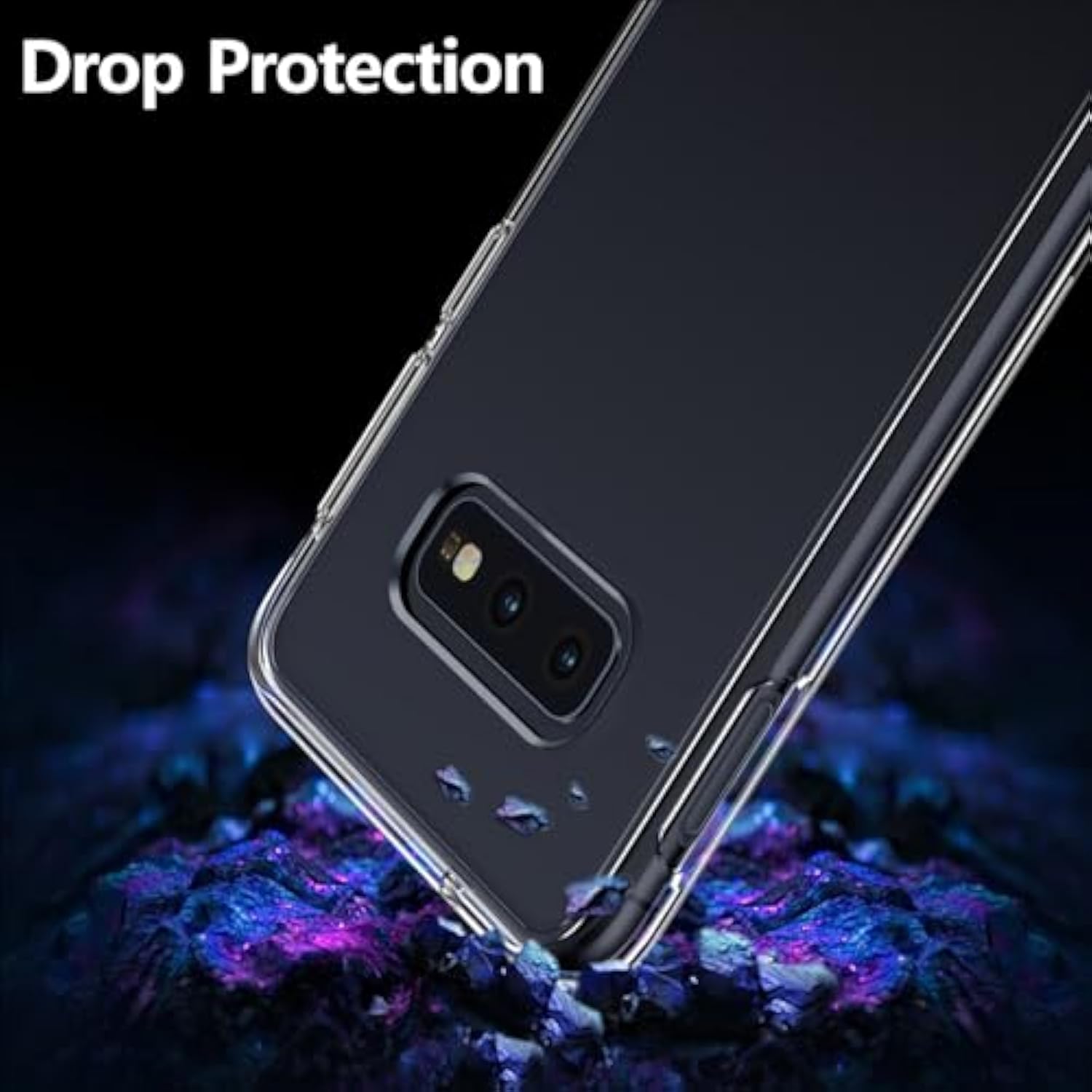 For Samsung Galaxy S10E Case, Crystal Clear Shockproof Protective Durable Slim Fit Phone Cover For Galaxy S10E With Transparent Hard Pc Scratch-Resistant Back & Soft Silicone Edge