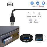 Cy Usb 3.0 Type A Male To Female Extension Power Data Video Adapter Low Profil