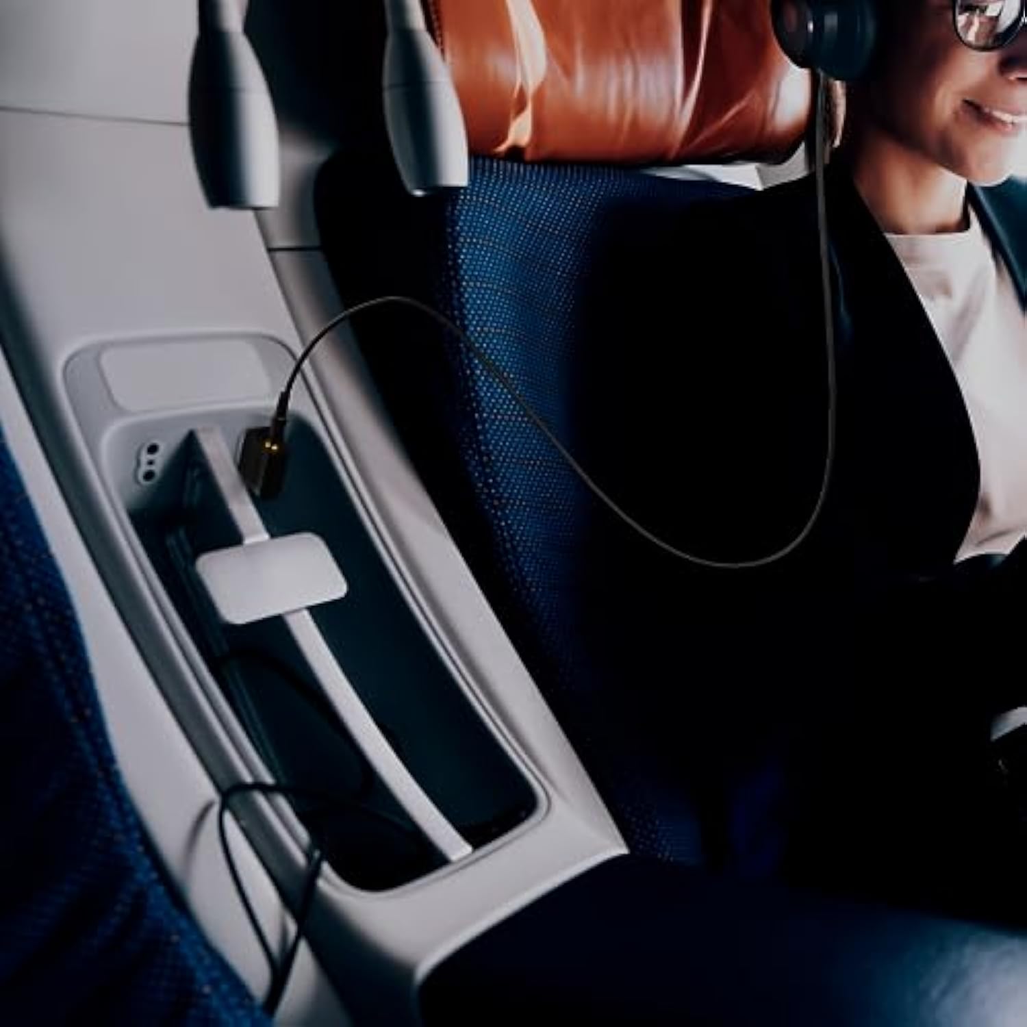 Airplane Headphone Adapter, Gold Plated Dual 3.5Mm Male To 3.5Mm Female Airplane Headphone Adapter For Audio Jack To Plug Air Plane Flight Connector Dual Socket Earphone - 3Pack