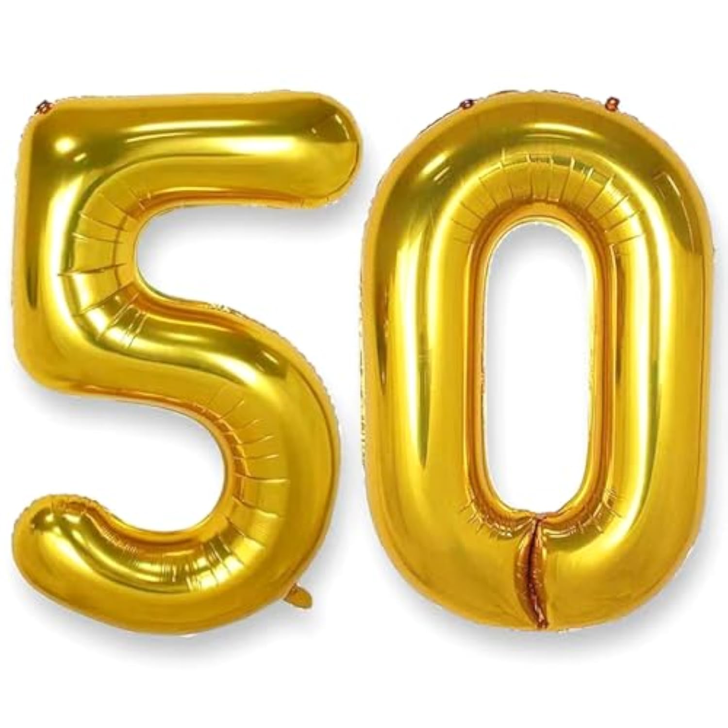 40 Inch Jumbo Gold Foil Mylar Number Balloons For Men Women 50Th Birth