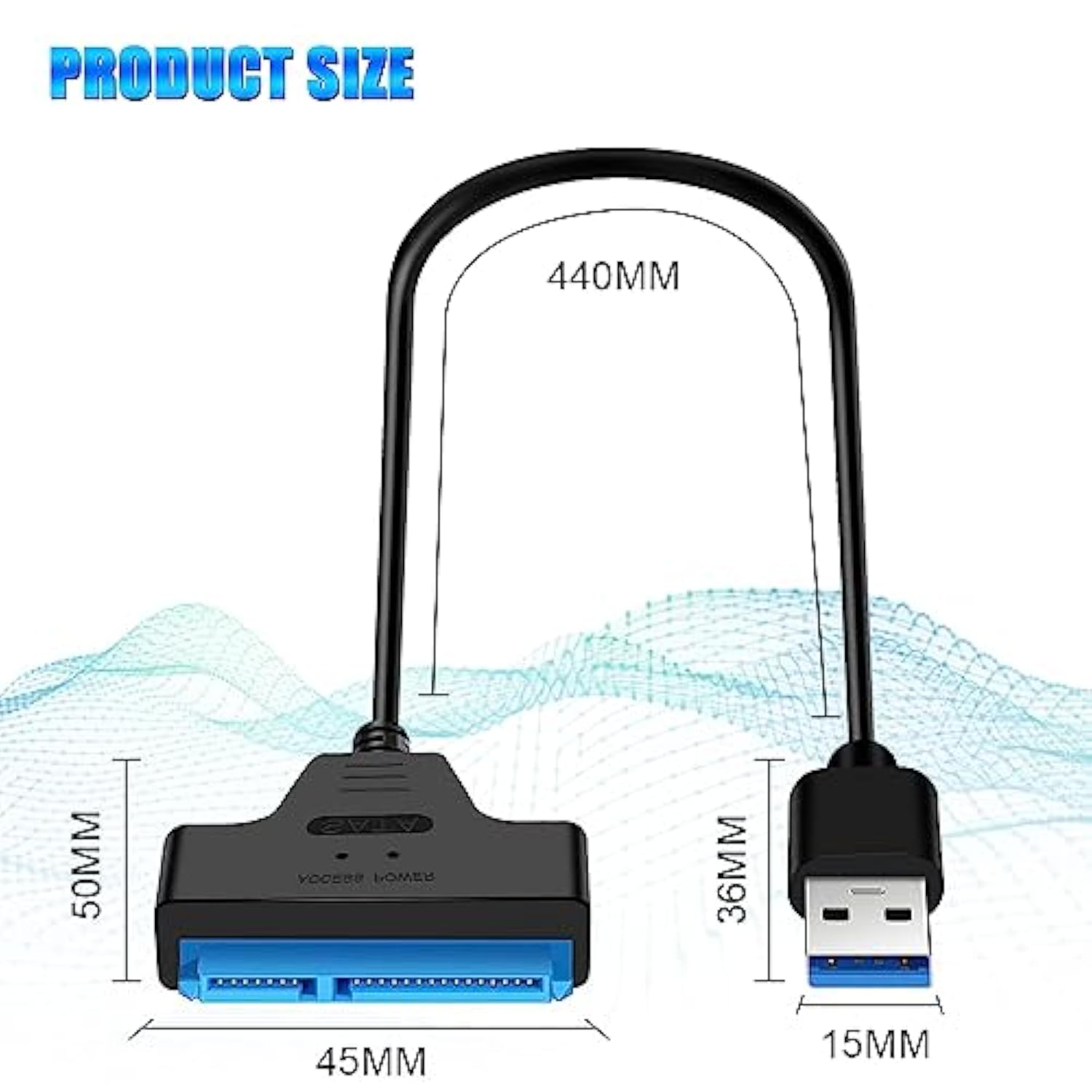 Usb 3.0 To Sata Adapter Cable For 2.5" Ssd Hdd Drives, Super Fast Data Transfe
