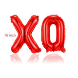 Xoxo Valentine Balloons - Mylar Balloons, Photo Props, Galentines Day & Valentines Party Decorations