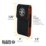 Klein Tools 55474 Phone Holder, XX-Large, Fits iPhone, Google, LG, Samsung Phones, With Magnetic Closure and Belt Clip