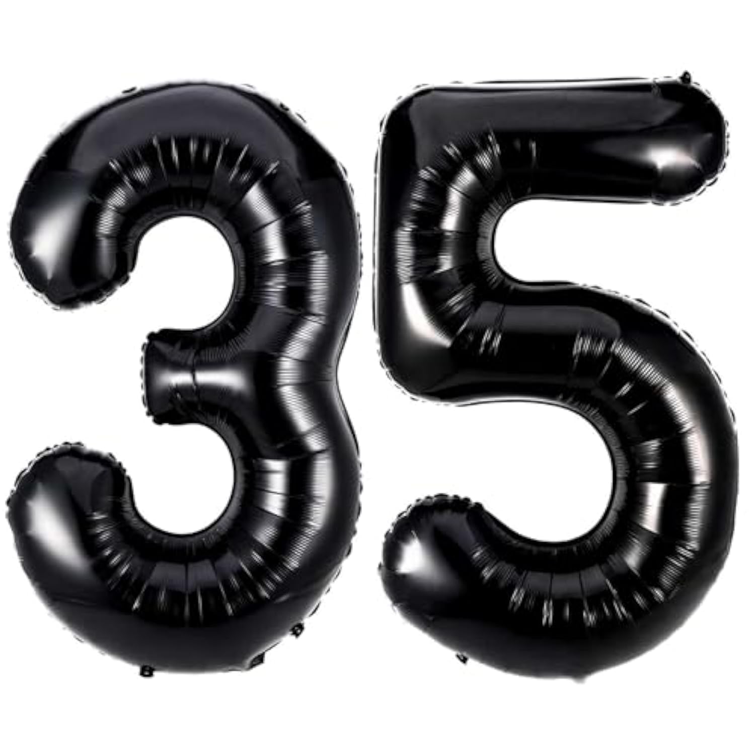 Black 35 Number Balloons 40in Giant Foil Birthday Anniversary Decor