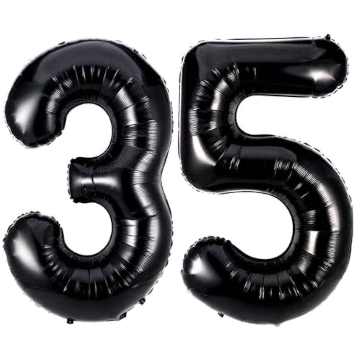 Black 35 Number Balloons 40in Giant Foil Birthday Anniversary Decor