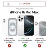 For 16 Pro Max Case With Slide Camera Cover & Adjustable Kickstand & Built-In Screen Protector,Compatible With Magsafe Shockproof Bumper Cases Heavy-Duty Mangetic Protective Cover,Black