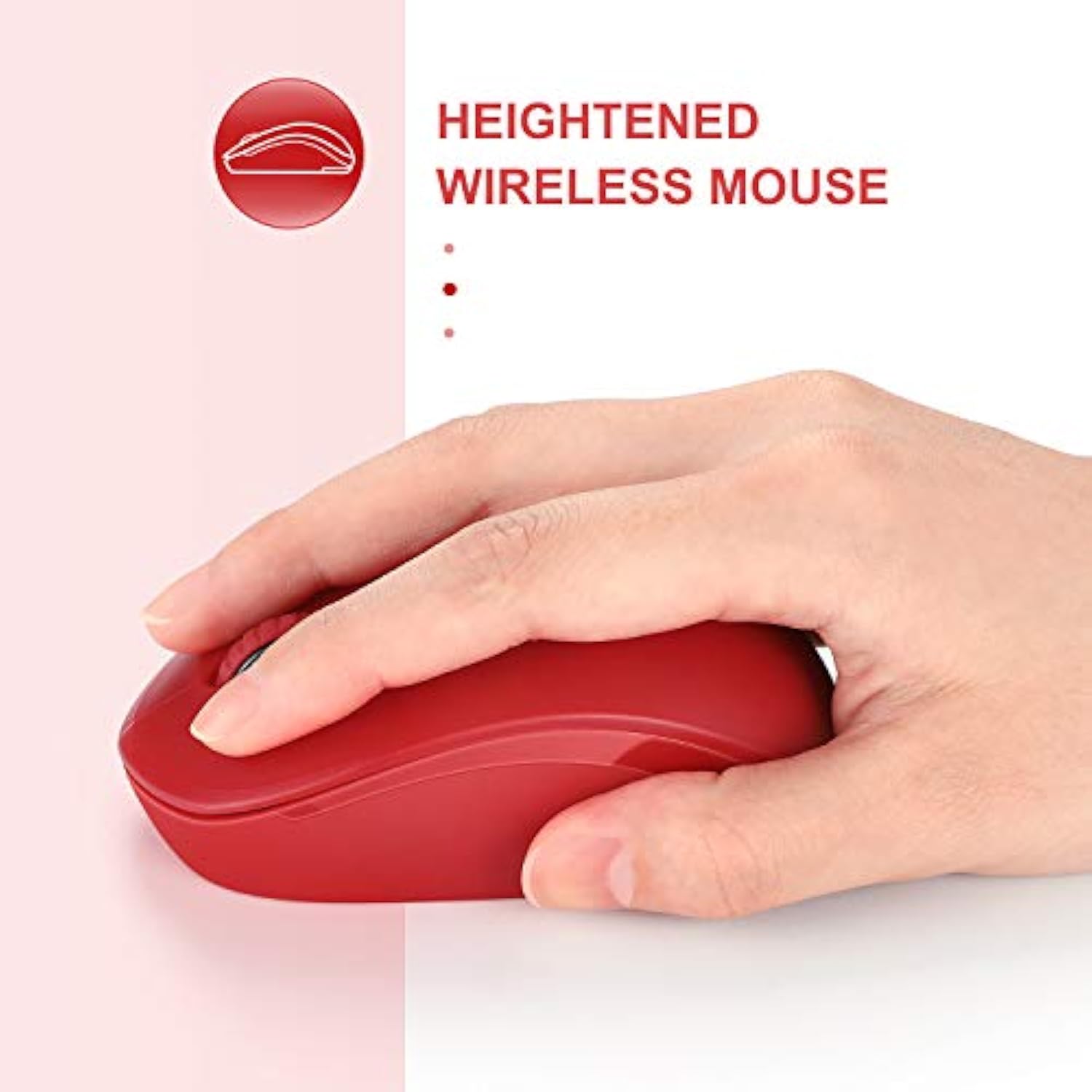 seenda Wireless Mouse, 2.4G Noiseless Mouse with USB Receiver Portable Compute
