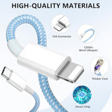 Phone Charger Fast Charging, 4 Pack 20W Usb C Wall Charger Block With 6Ft Charging Cable Type C Fast Charge Block Compatible With Phone 14/14 Pro Max/13/13 Pro/12/12 Pro/11/11 Pro/Xs, Pad And More