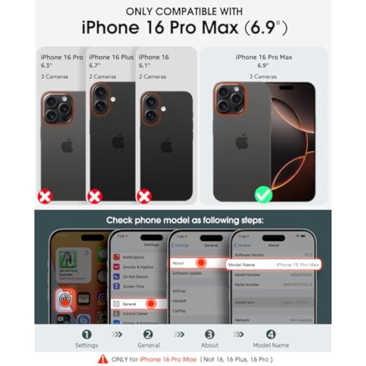 Compatible With Iphone 16 Pro Max Crossbody Wallet Case With Card Holder, Pu Leather Zipper Handbag Phone Purse With Rfid Blocking Kickstand Wrist Strap Lanyard 6.9 Inch, Black
