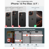Compatible With Iphone 16 Pro Max Crossbody Wallet Case With Card Holder, Pu Leather Zipper Handbag Phone Purse With Rfid Blocking Kickstand Wrist Strap Lanyard 6.9 Inch, Black