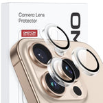 OMOTON Clear Camera Lens Protector for iPhone 16 Pro Max/16 Pro, Individual Camera Lens Protector, High-definition Photos, Ultra-thin Tempered Glass Lens Protector, 2 Set Transparent Ring
