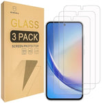 Screen Protector Compatible With Samsung Galaxy A35 5G [Tempered Glass] [3-Pack] [Japan Glass With 9H Hardness]