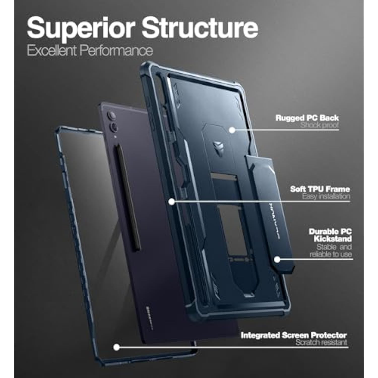 Case For Samsung Galaxy Tab S9 Ultra (2023) / Tab S8 Ultra (2022) 14.6 Inch, [