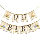 Classic Winnie Oh Baby Banner For Baby Shower Decorations Pooh First Birthday Supplies Bear Banners