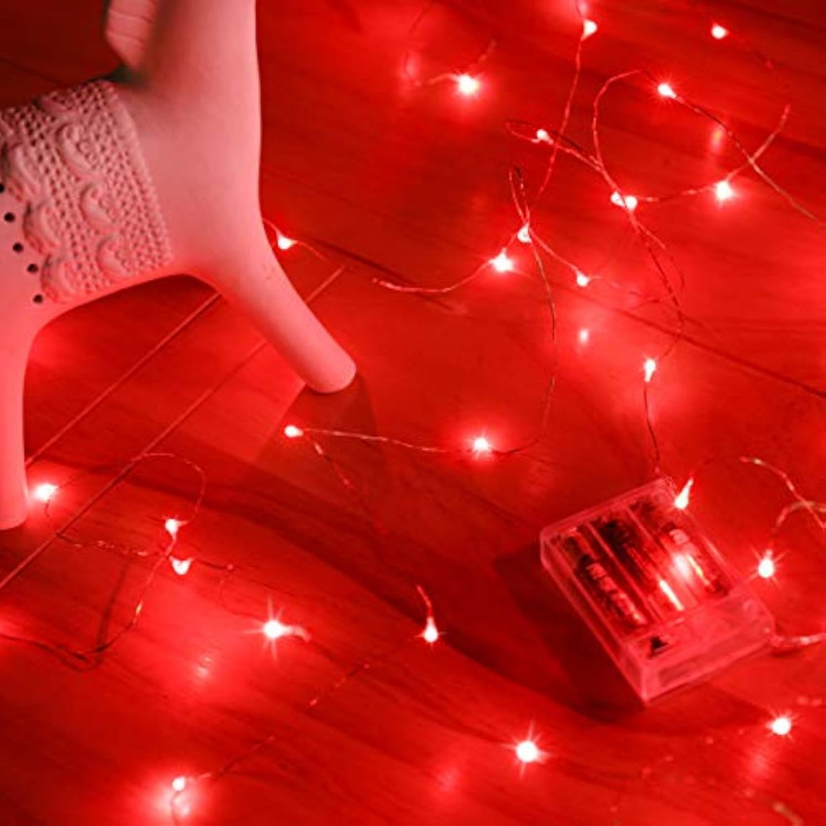 Led String Lights, Mini Battery Powered Copper Wire Starry Fairy Lights, Battery Operated String Lights For Bedroom, Chr