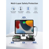 4 In 1 Wireless Charger For Apple Devices Charging Station For Iphone 16 Pro Max/15/14, Airpods Pro 2, Ipad, Iwatch Series 8/9/10