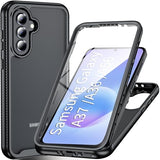 for Galaxy A37/A36/A56 5G Phone Case with Built-in Screen Protector, 360 Full Body 15FT Military Grade Front & Back Shockproof Anti-Slip Rugged Heavy