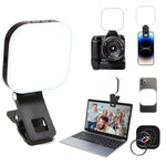 Video Conference Light Rechargeable With Clip Suitable For Phone, Tablets,Laptops,Cameras With 3 Light Modes And 5 Brightness Levels,Suitable For Selfie,Makeup,Video Conferencing Live Streaming