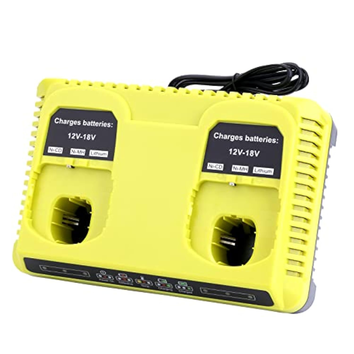 Replacement P117 Dual Charger for Ryobi 12V-18V One+ Batteries Fast Charging