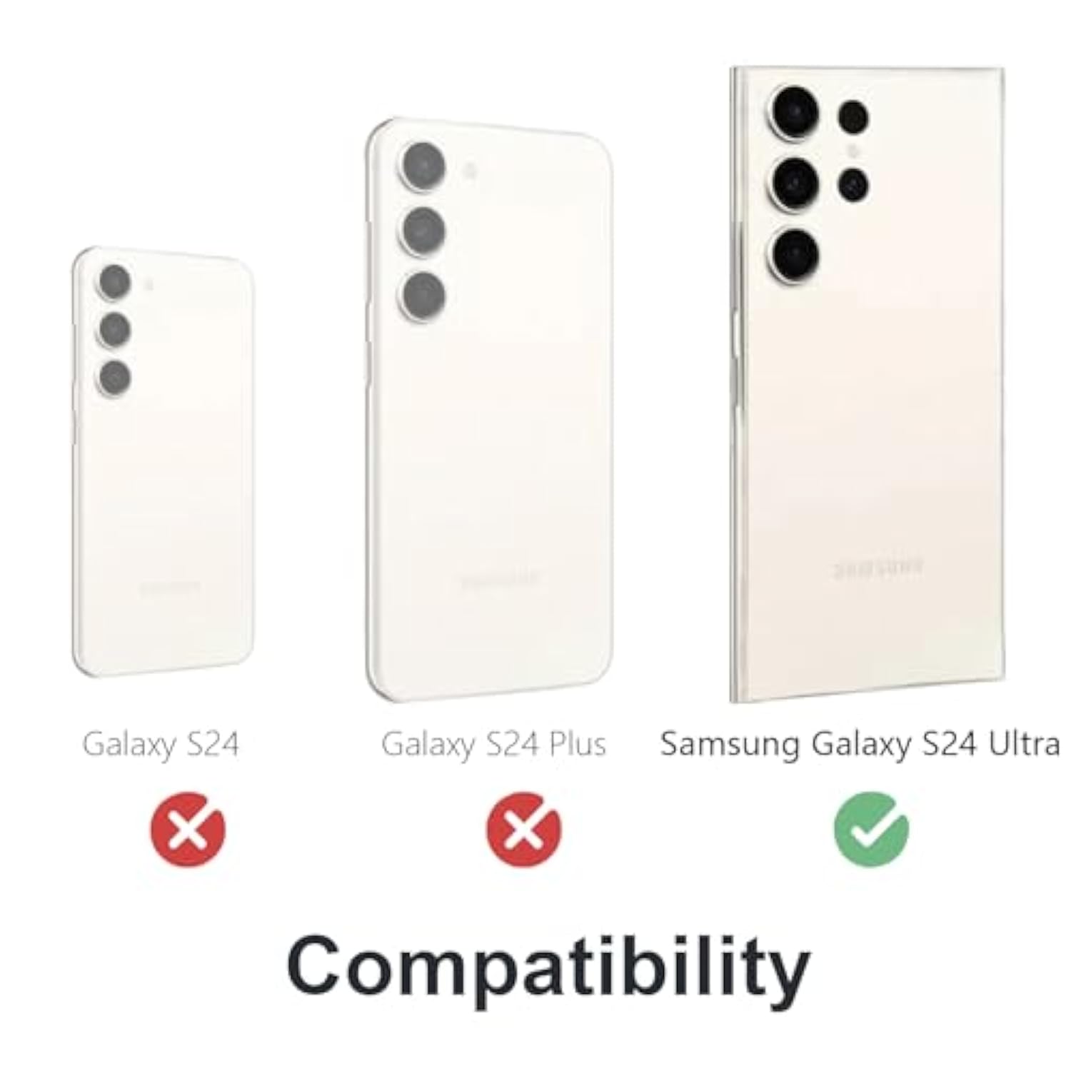 For Samsung Galaxy S24 Ultra Case 2024 Metal Hard Phone Case Cover Case Para Screw(With Soft Screen Protector) Heavy Duty Rugged Military Grade Black Red