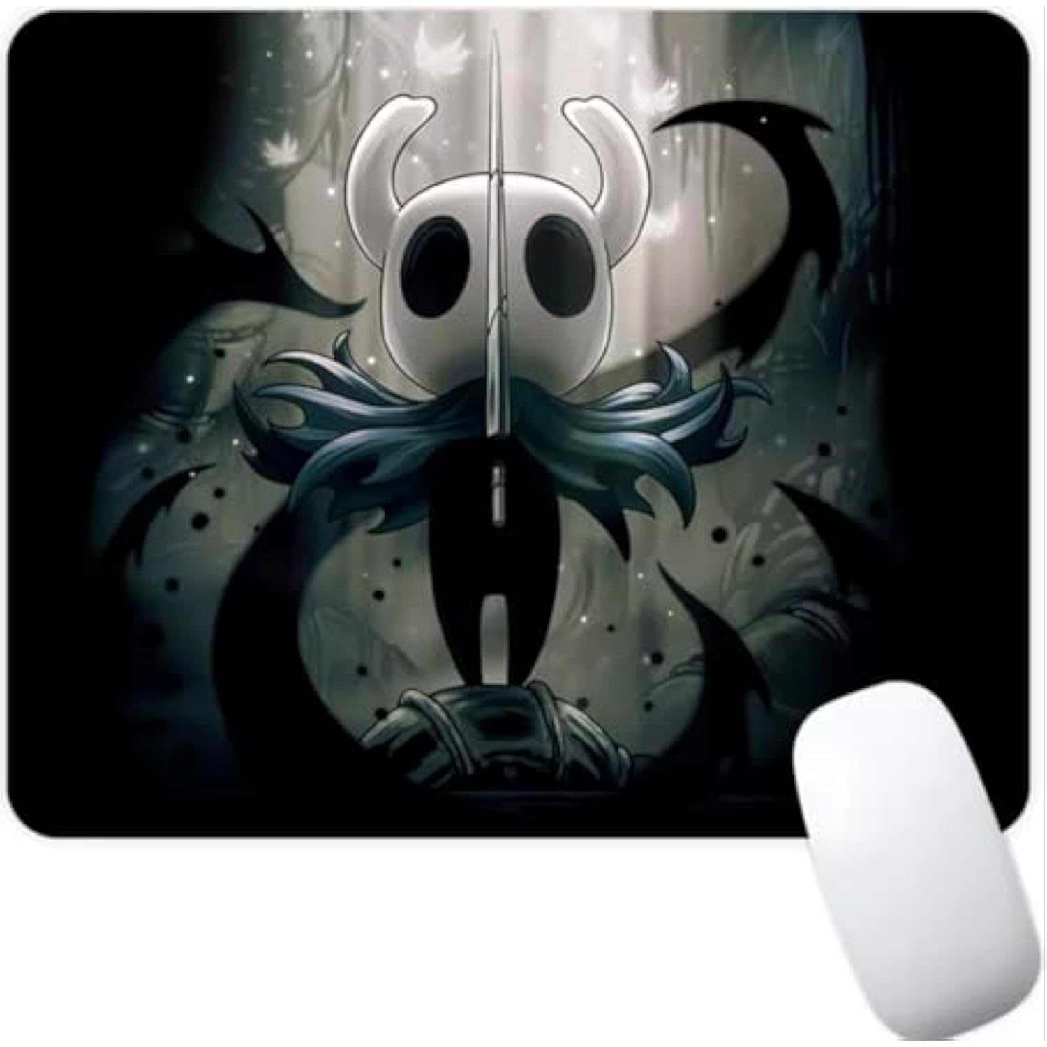Hollow Knight Metroidvania Video Game Non-Slip Mousepad Gaming Computer Mouse Pad Gaming Desktop Laptop Mouse Pad With Stitched Edge 7.1 X 8.7 Inches