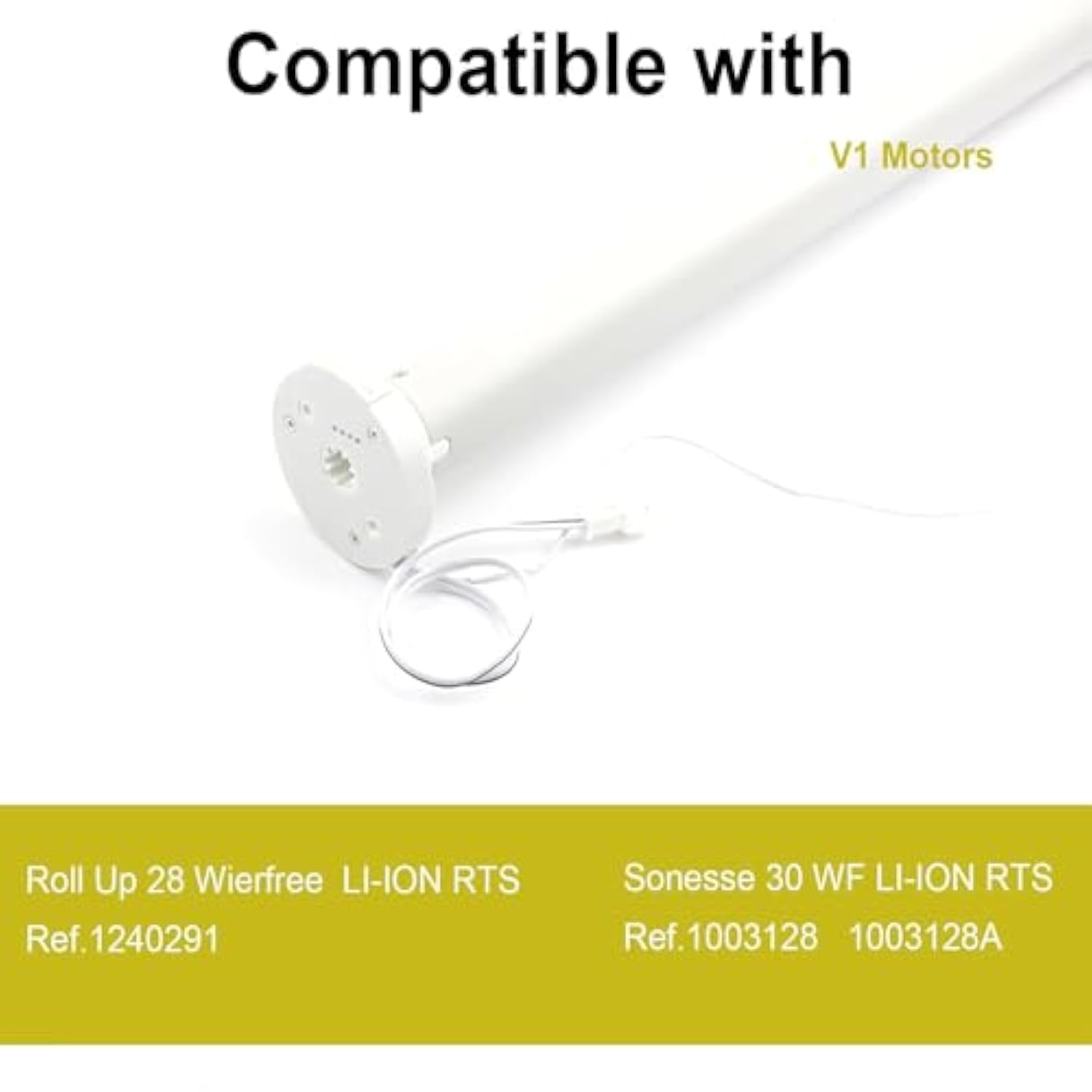 13.3V Charger Compatible With Somfy Sonesse Wirefree Plug-In Charger For Sonesse St30 & R28 Motors - 8-Hour Charge, And Extended Reach Cable