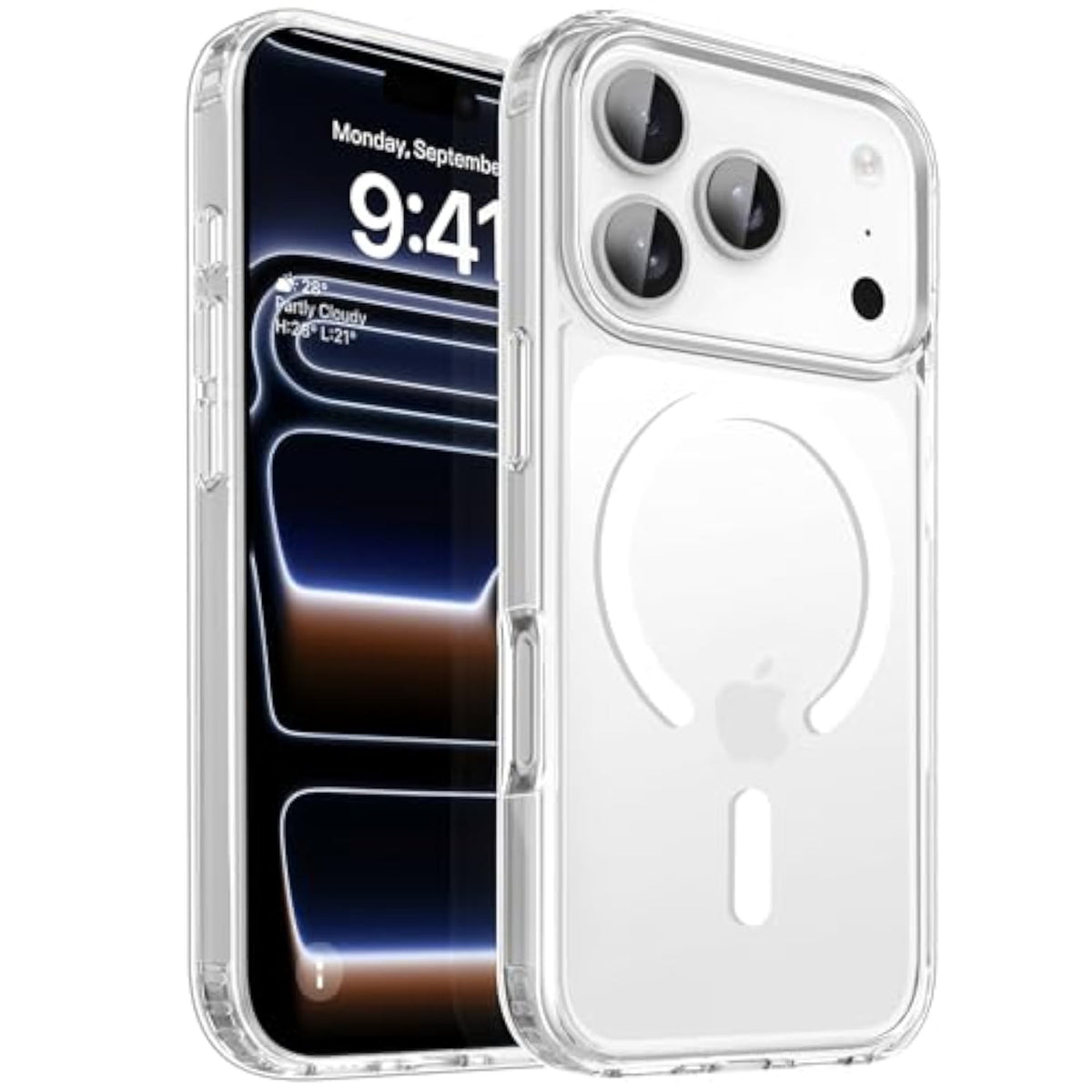 Clear Magnetic Case for iPhone 17 Pro 6.3 inch