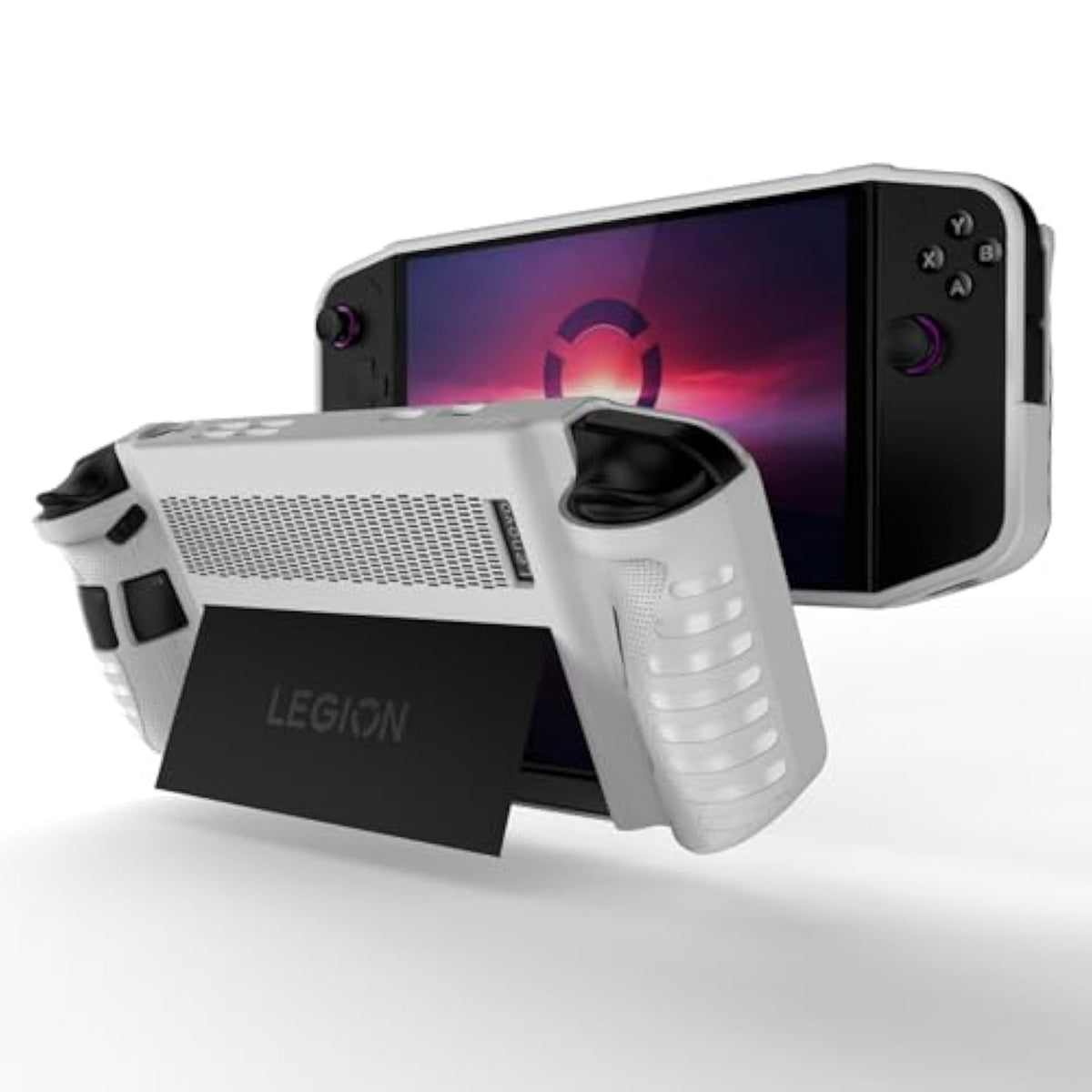 Protective Case Compatible With Legion Go Handheld Console,Soft Grip Tpu Cover With Shock-Absorption,Anti-Scratch For Lenovo Legion Go 8.8 In(White)