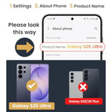 Samsung Galaxy S26 Ultra Case with Card Holder, Black - Premium Protection and Storage