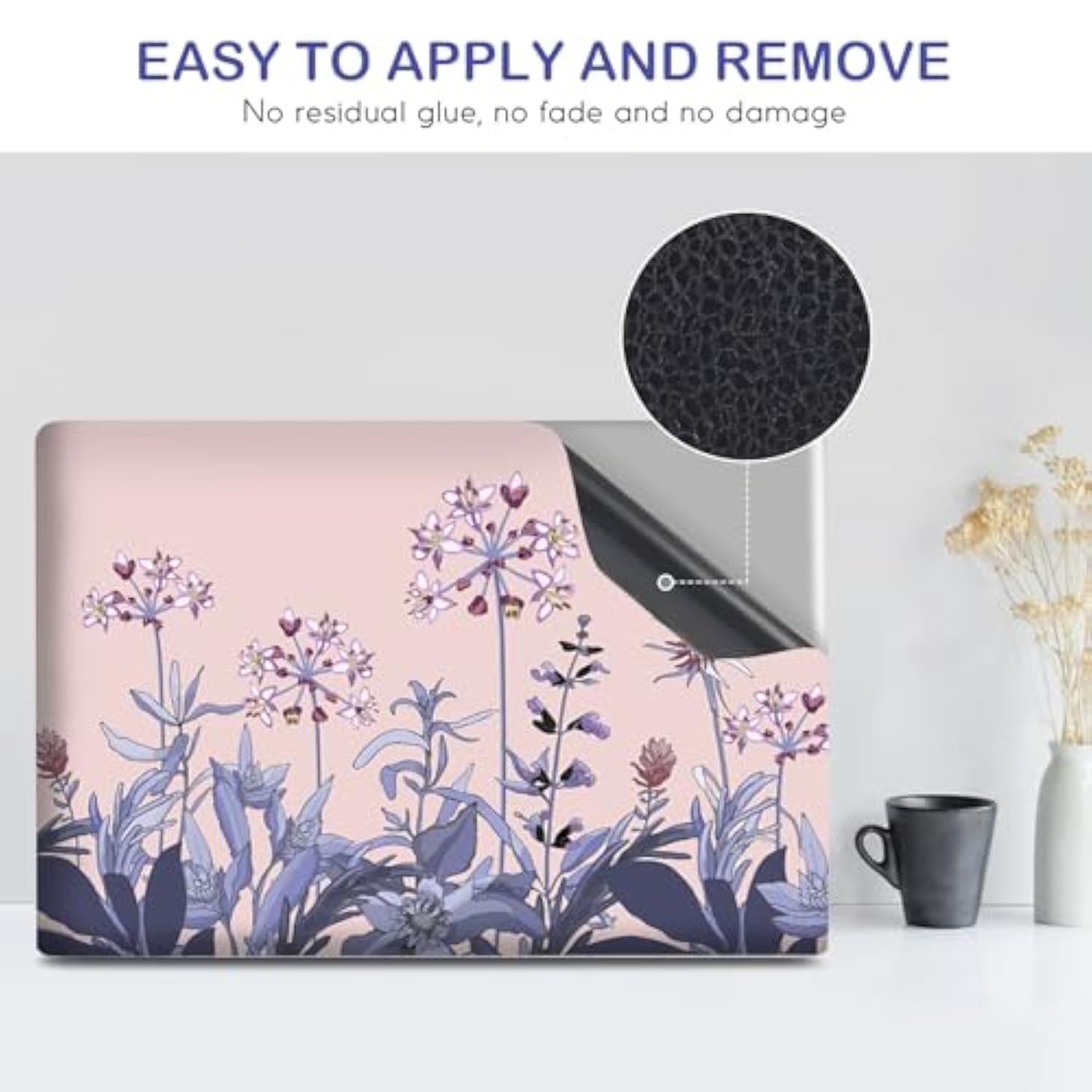16" 16.5" 17" 17.3 Inches Laptop Skin Sticker Decal Netbook Skin Sticker,17" Flora Universal Reusable Notebook Art Decal Protector Cover (Flowers Plants)