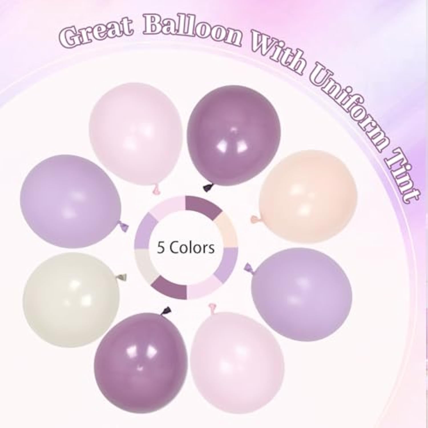 Pink And Purple Balloon Arch Kit With Dusty Pastel Purple Pink Sand White Balloons For Baby Bridal Shower Wedding Gender Reveal Birthday Party Decorations