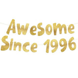 Awesome Since 1996 Gold Glitter Banner - 29Th Birthday And Anniversary Party Decorations