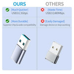 Usb To Usb C Adapter 4 Pack, 2*Type C Female To A Male Charger Converter & 2*Usb C Male To Usb 3.0 Female For Apple Watch Iphone 15 Pro Max 14 13 12,Airpods Ultra 8 9 Samsung, Otg Adapt Usb To Usb C