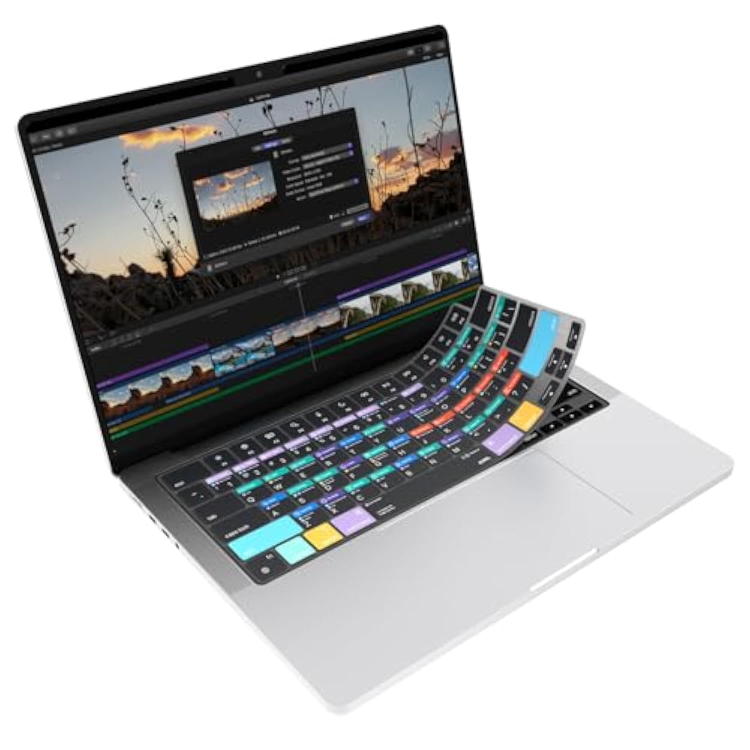 Final Cut Pro Shortcut Guide Keyboard Cover Protector Skin Compatible With 14'