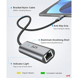 uni USB-C to Ethernet Adapter 2.5 Gigabit, Blazing Fast Network Adapter 2.5G (