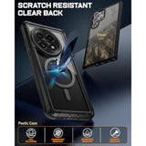 Guardian Case For Oneplus 13 5G, Built-In Screen Protector [Work With Fingerprint Id], [2 Front Frame] Full Body Shockproof Rugged Clear Cover Case, Black/Clear