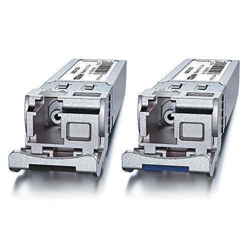 A Pair Of 10G Sfp+ Bidi Transceiver, Lc Single-Mode Single Fiber Module, 10Gbase-Bx20-U 10Gbase-Bidi 1270Nm/1330Nm For Juniper Ex-Sfp-10Ge-Bx23-20/Ex-Sfp-10Ge-Bx32-20, Dom, 20Km