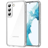 Jetech Case For Samsung Galaxy S22 5G 6.1Inch, Nonyellowing Shockproof Bumper Protective Phone Cover, Antiscratch Hard Pc Back (Clear)