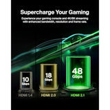 Belkin Ultra HD HDMI 2.1 Cable 6.6FT/2M, 4K Ultra High Speed HDMI Cable, 48Gbp