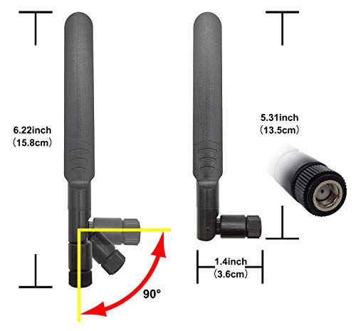 8Dbi Rp-Sma Male Wifi Antenna + 20Cm U.Fl To Rpsma Female Extension Cable For Mini Pcie Slot