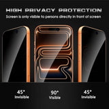2 Pack For Iphone 17 Pro Privacy Screen Protector, Anti Spy Tempered Glass Film, Anti-Spy Protection For Iphone 17 Pro Screen Protector