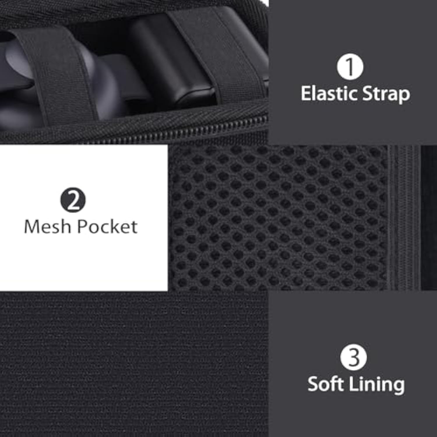 co2CREA Case for Anker MagSafe UFO 3-in-1 MagGo Wireless Charger Station 15W Foldable Travel Charging Pad, Hard Travel Case Compatible with Anker MagGo Charging Station and Adapter (Black Case)