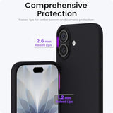 Slim Liquid Silicone Case for iPhone 17, Black