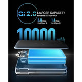 Magsafe Power Bank: [Qi2 Certified] Wireless 10000Mah Pd 30/35W Portable Charger For Iphone 16/15/14/13/12 Pro/Max Magnetic Battery Pack With Biult-In Usb-C Fast Charging Cable B With Stand
