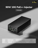 Poe400X 90W 10G Ultra Poe++ Injector Adapter, 802.3Bt /802.3At/802.3Af Compliant, Up To 90W Ultra Power Supply, 10Gbps Shielded Rj-45, Plug & Play, Metal Housing