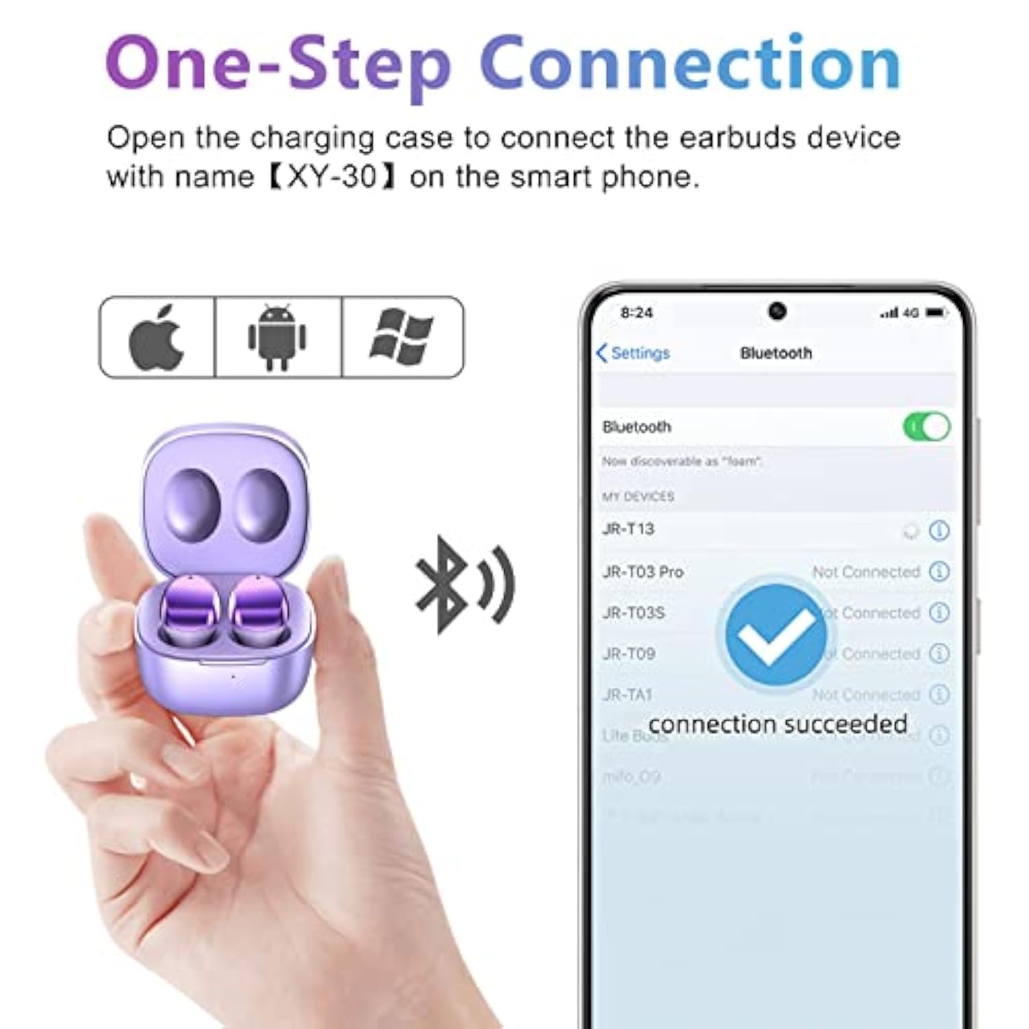 Bluetooth Earbuds For Samsung Galaxy S23/S22/S21 Ultra Z Flip Z Fold 4/3 120H