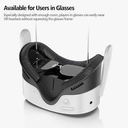 Face Cover Pad For Oculus Quest 3S, Sweat-Proof Pu Foam Cushion For Meta Quest 3S, Compatible With Oculus Quest 3S Original Spacer (For Quest 3S)