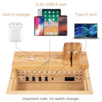 USB Charging Station for Multiple Devices 6 in 1 USB A/C Charger Station Compatible with Apple Product Phone