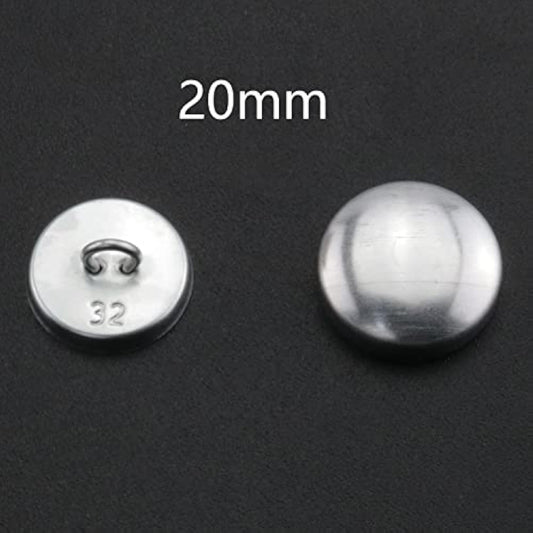 Self Cover Buttons 50Set 20Mm 32L Metal Craft Covered Button Kit Butto